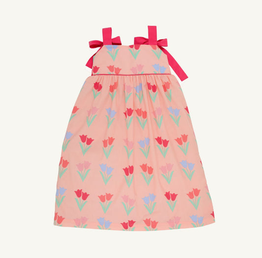 Macie Midi Dress - Tulips