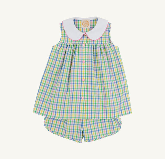 Sleeveless Tabithas Teacher's Pet Set-Plaid- Knickers
