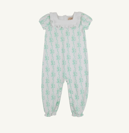 Short Sleeve Darla Day Romper- Bows