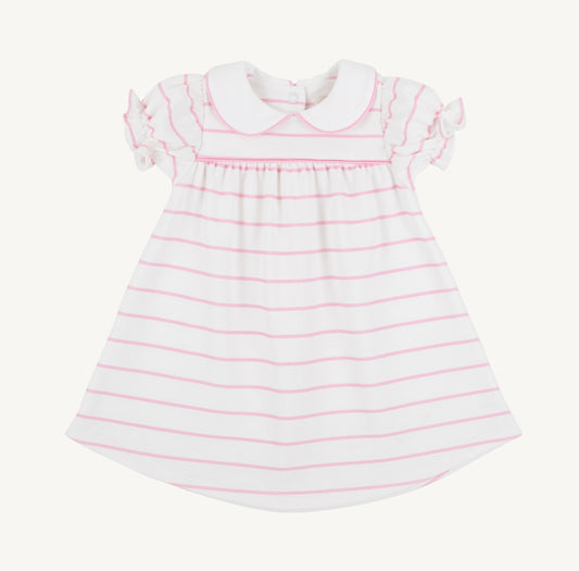 Holly Day Dress- Pink Stripes