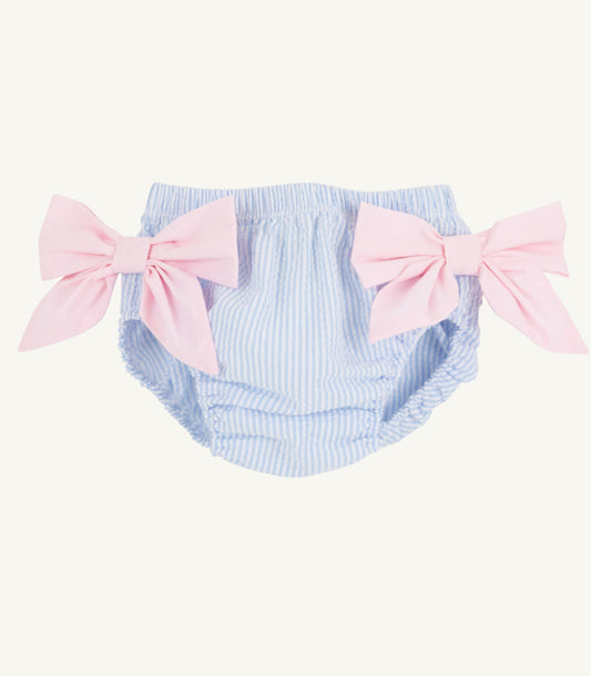 Bow Bottom Bloomer- Seersucker