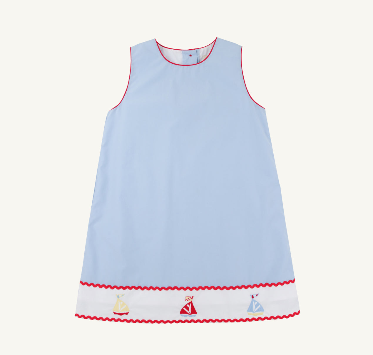 Annie Apron Dress- Sailboats