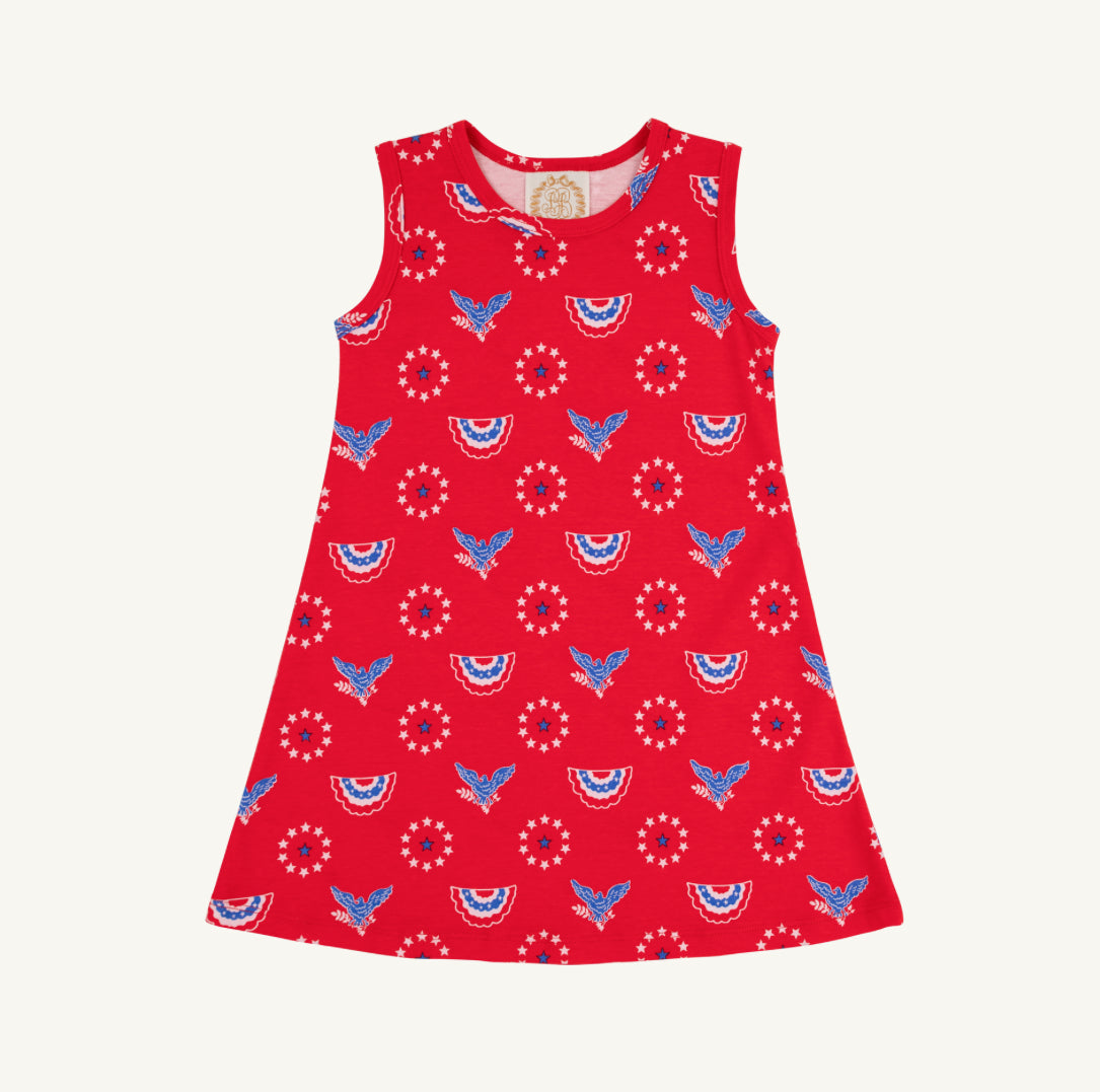 Sleeveless Polly Play Dress- Stars