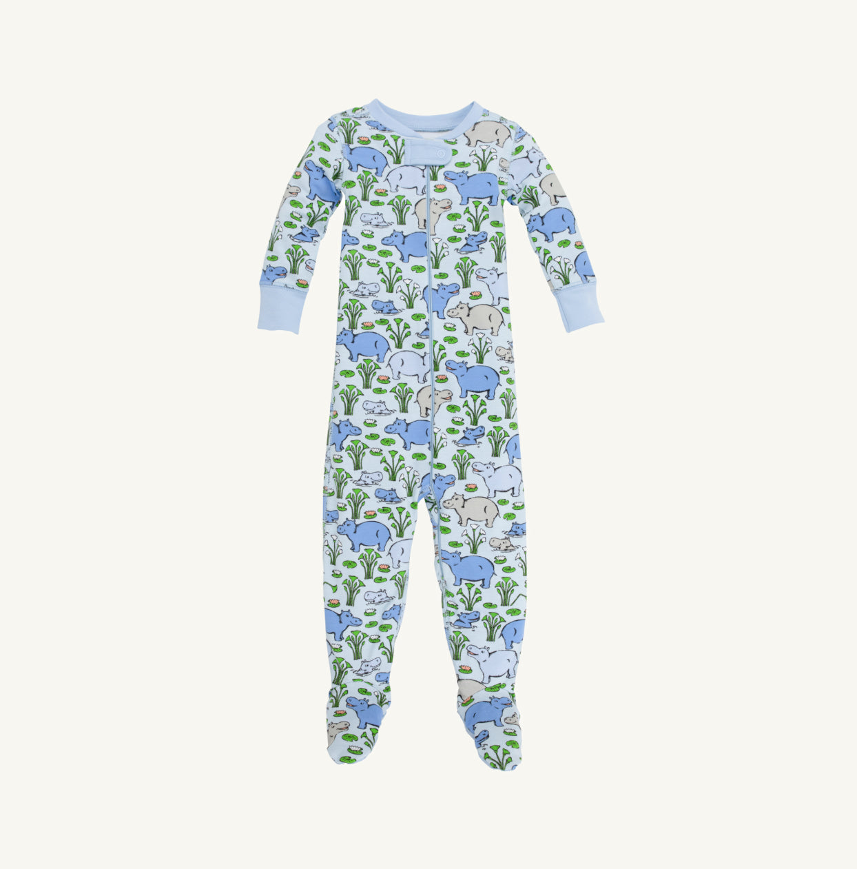 Knox's Night Night Footed- Hippos