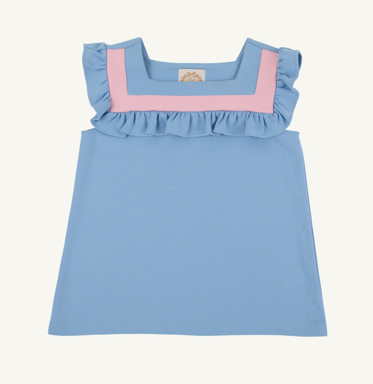 Darla Day Top- Blue/Pink