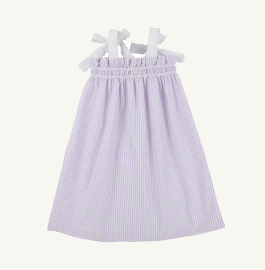 Laineys Little Dress - Lavender Gingham