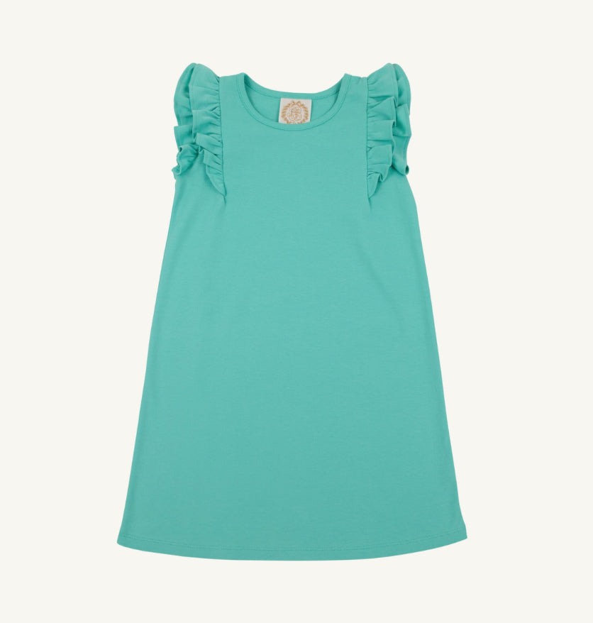Ruehling Ruffle Dress- Teal