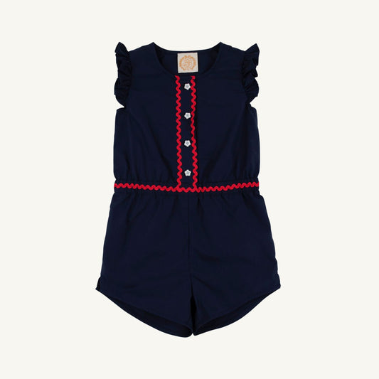 Marion Rose Romper-Navy