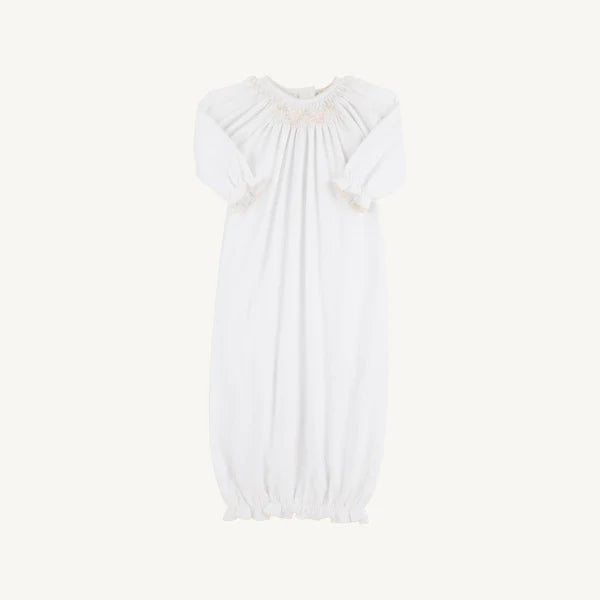 Sweetly Smocked Gown- Cream
