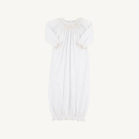 Sweetly Smocked Gown- Cream