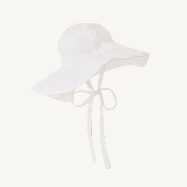 Cissy Sunhat- White Seersucker