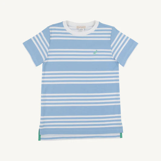 Carter Crewneck- Sarasota Blue Stripe