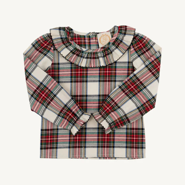 Ramona Ruffle Shirt- plaid