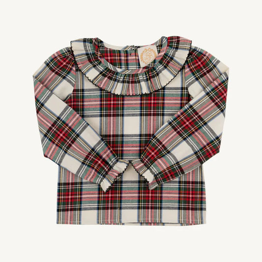Ramona Ruffle Shirt- plaid