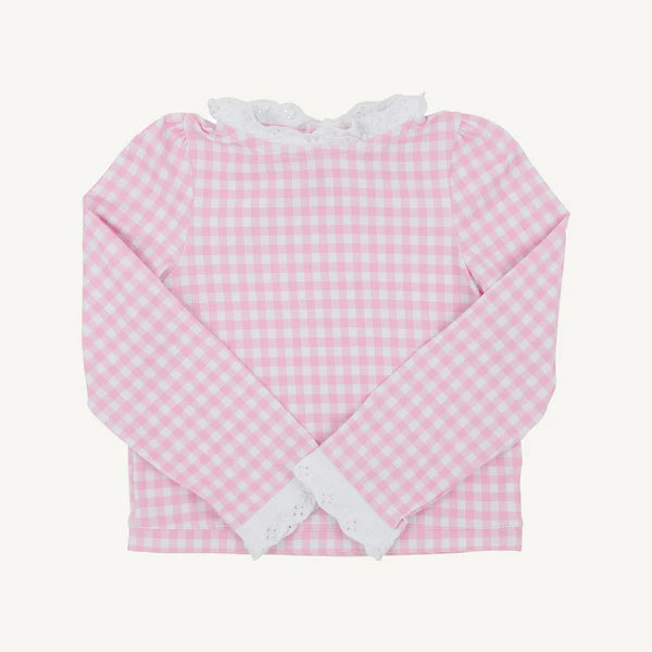 Winnie's Wave Spotter Swim Shirt- Pink Gingham