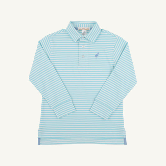 Prim and Proper Polo LS-Bellhaven Blue