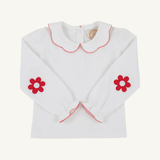 Emma's Elbow Patch Top- Flower