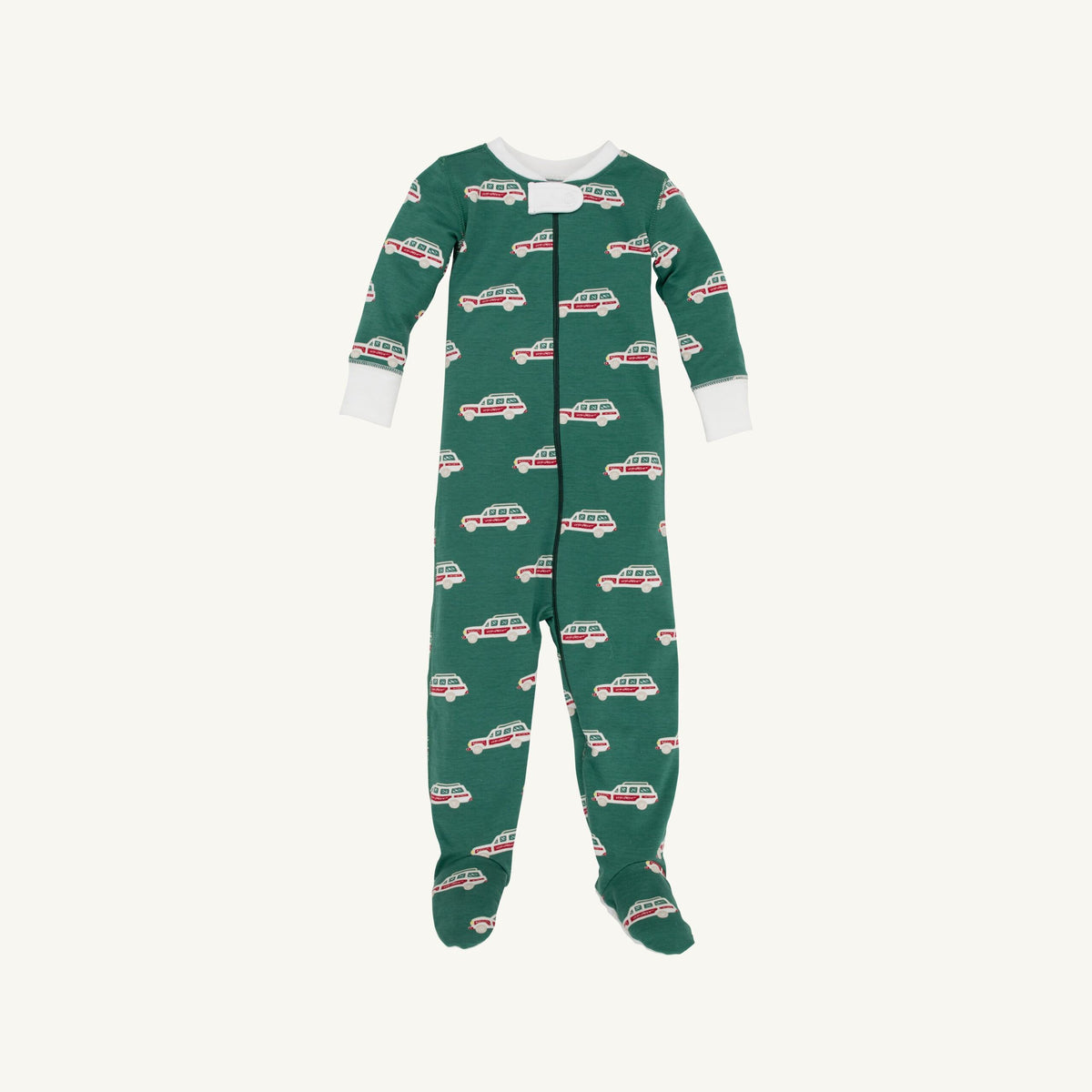 Fallon Footie Pajamas- Wagons