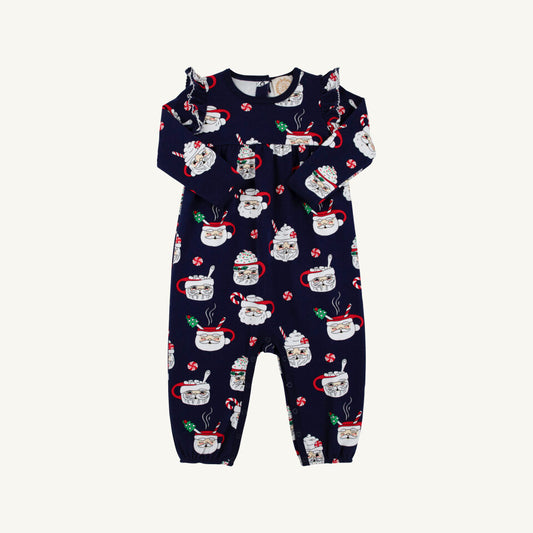 Leigh Ann Angel Sleeve Romper- Spirits Bright