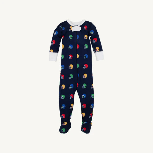 Fallon Footie Pajamas- Football