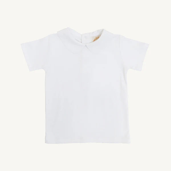 Peter Pan Shirt - Pima SS- White