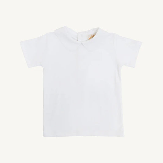 Peter Pan Shirt - Pima SS- White