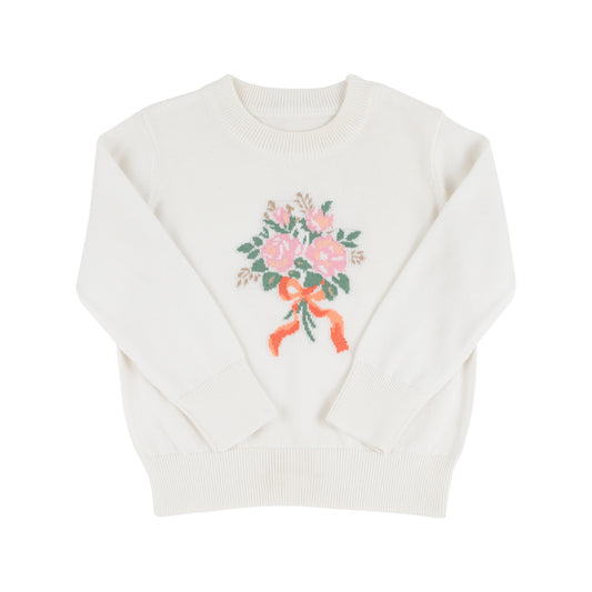 Isabelle's Intarsia Sweater- Florals