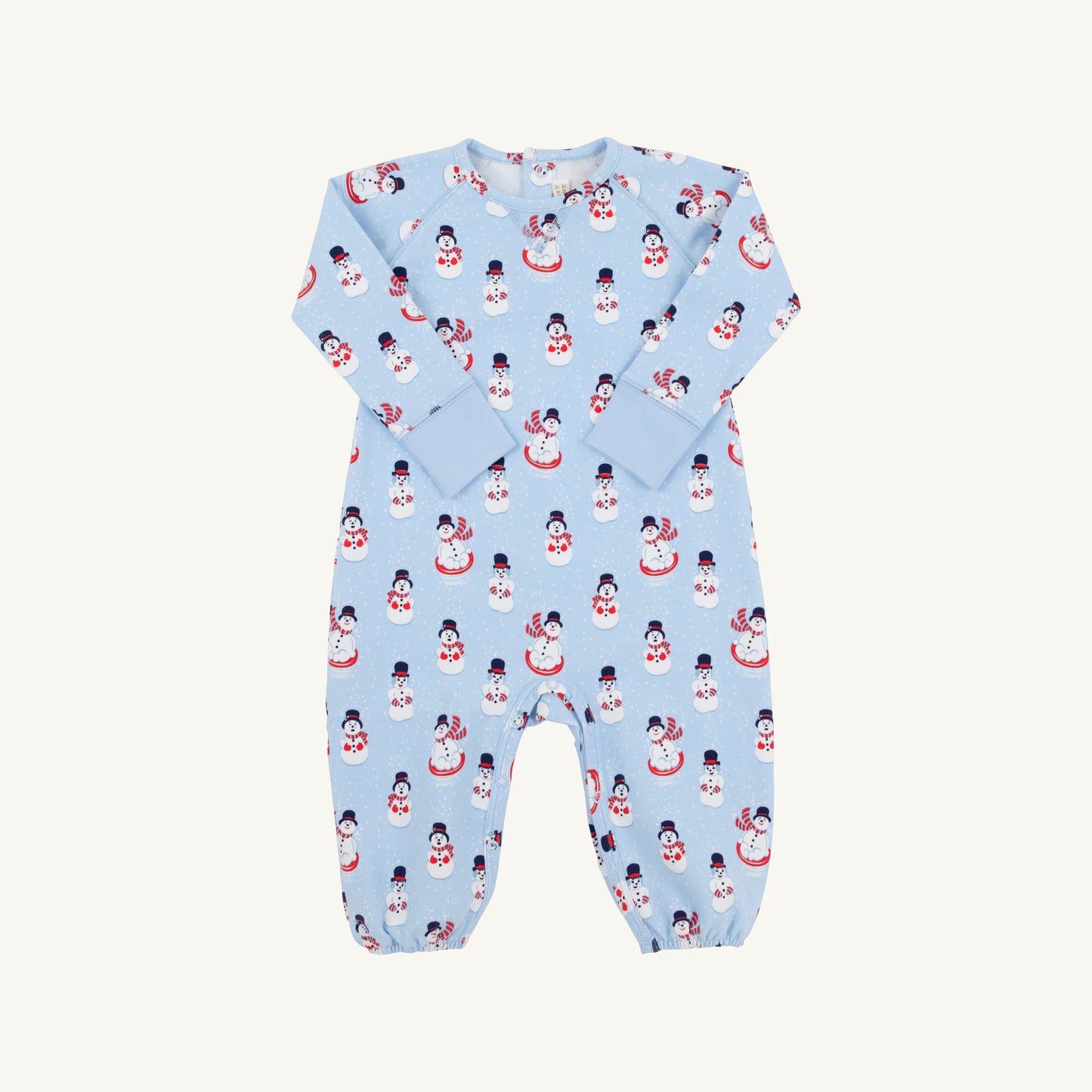 Cassidy Comfy Crewneck Romper - Snowman