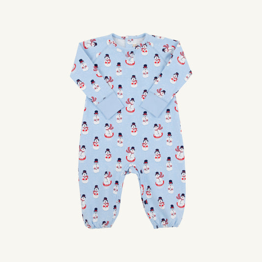 Cassidy Comfy Crewneck Romper - Snowman