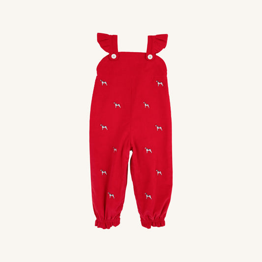 Critter Violet's Vintage Overall - Red Corduroy