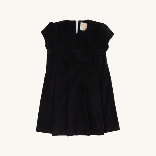 Darcy Dress - Black Velveteen