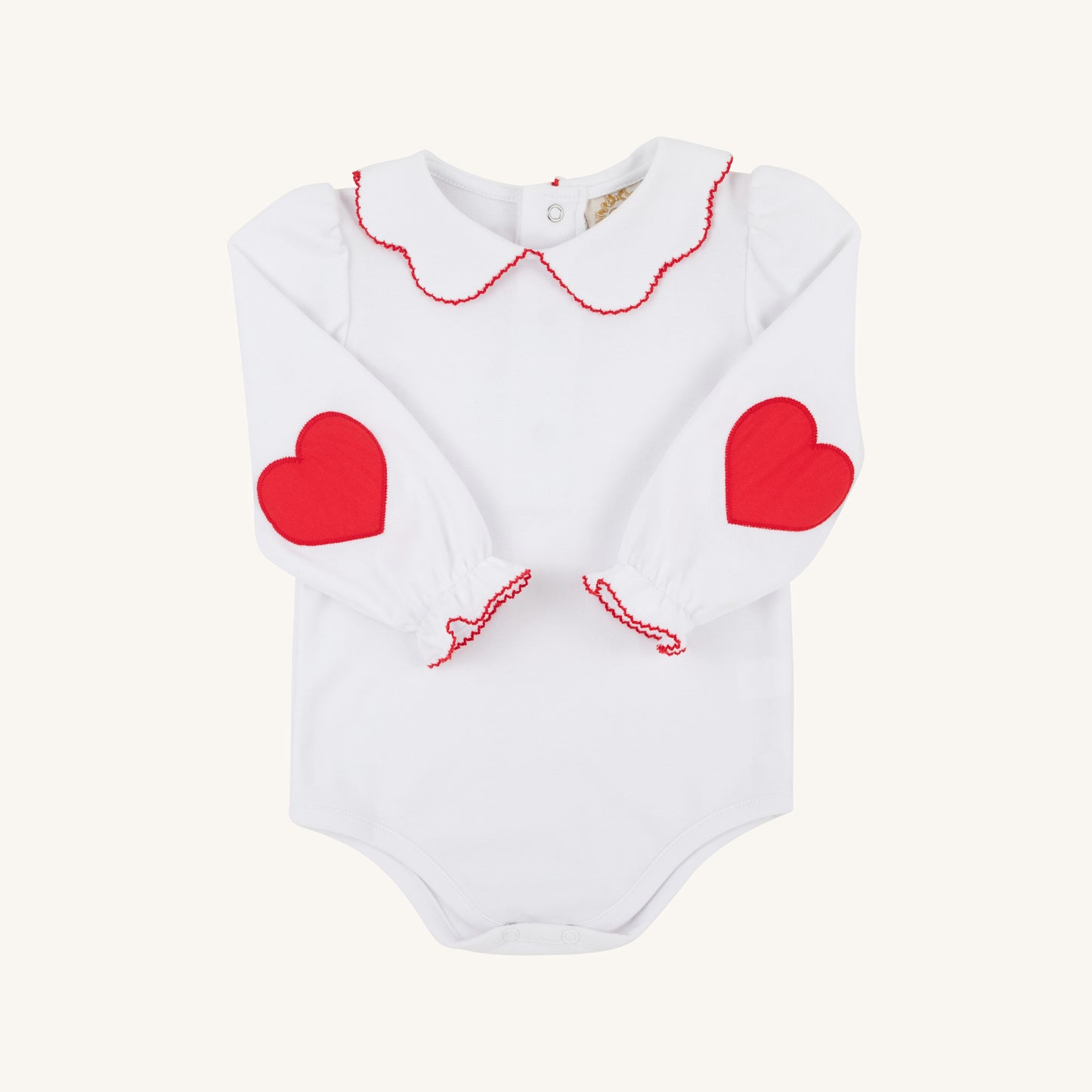 Emma's Elbow Patch Top- Red Heart