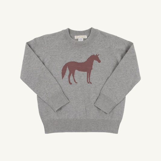 Isaac's Intarsia Sweater- Horse