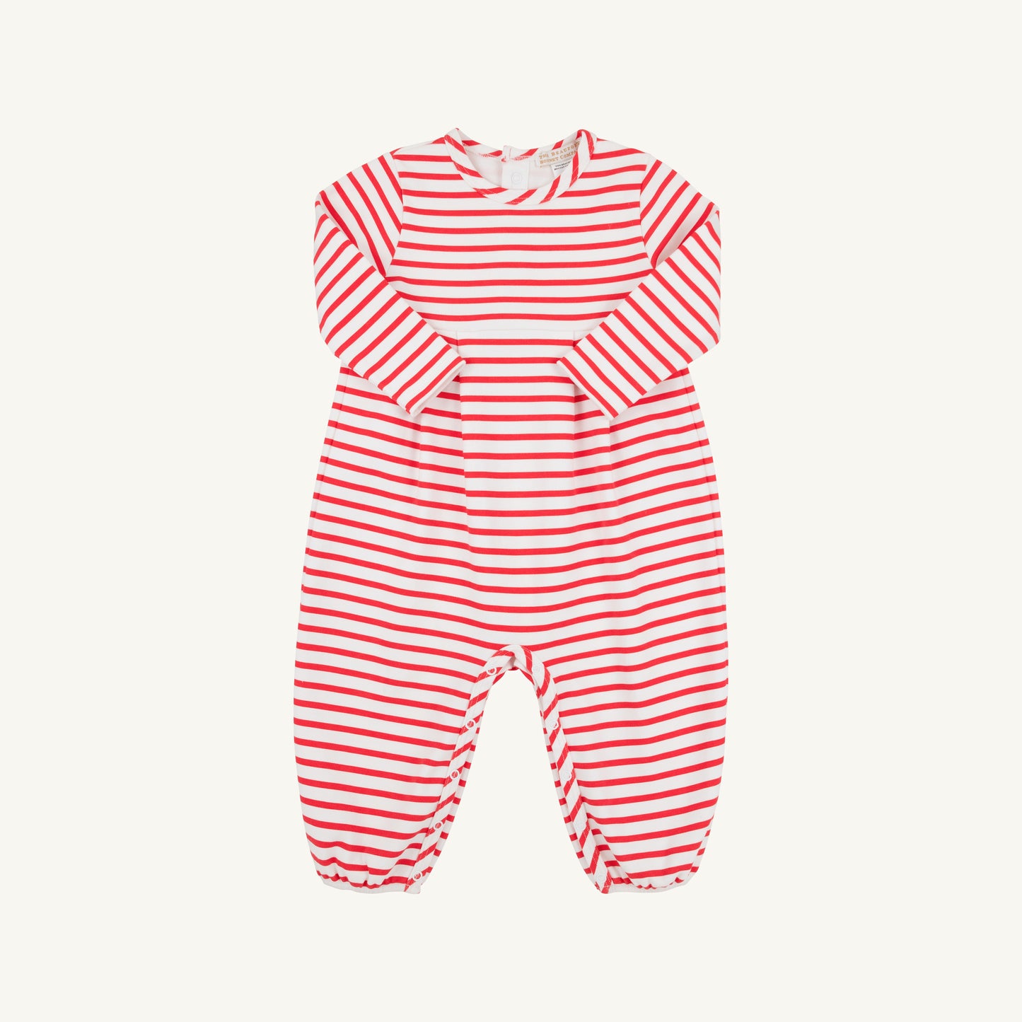 Long Sleeve Bradford Romper- Red Stripe