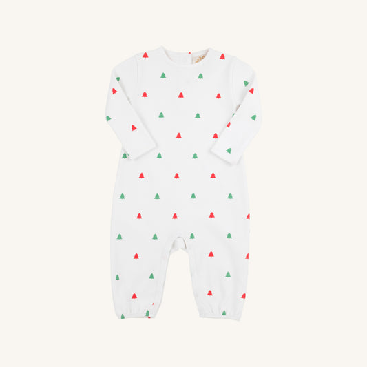 Long Sleeve Patton Play Romper-Trees