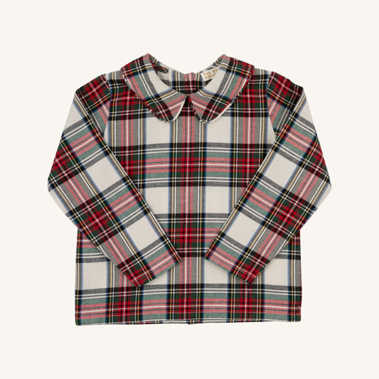 Peter Pan Collar Shirt - Plaid Flannel