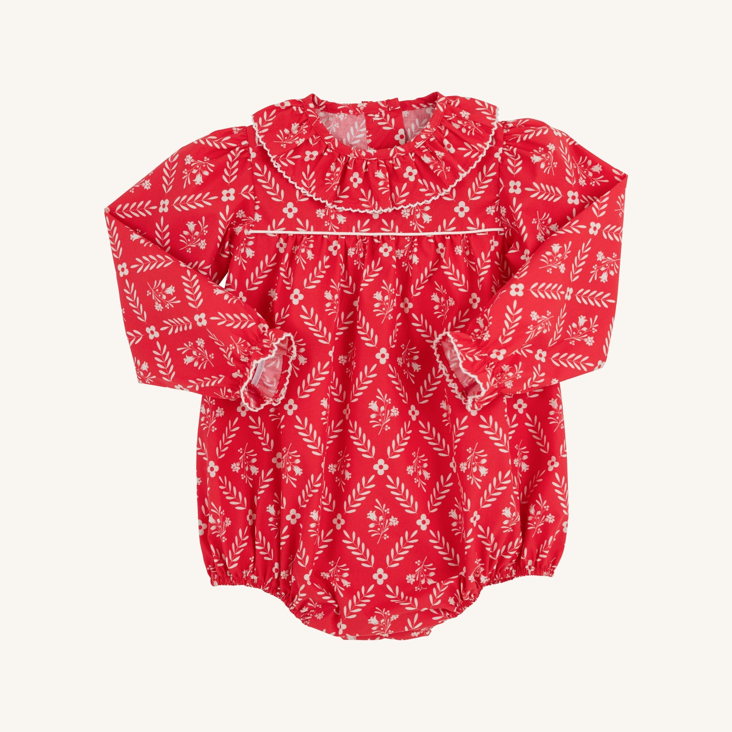 Long Sleeve Ramona Ruffle Bubble - Red