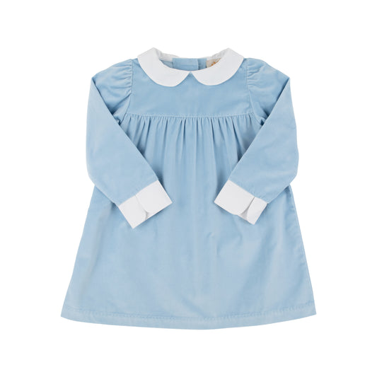 Patsy's Dinner Party Dress - Blue Velveteen