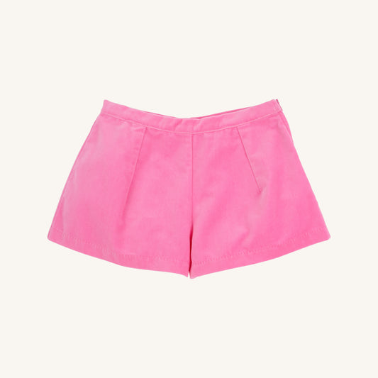 Sally Mae Shorts - Pink Velveteen